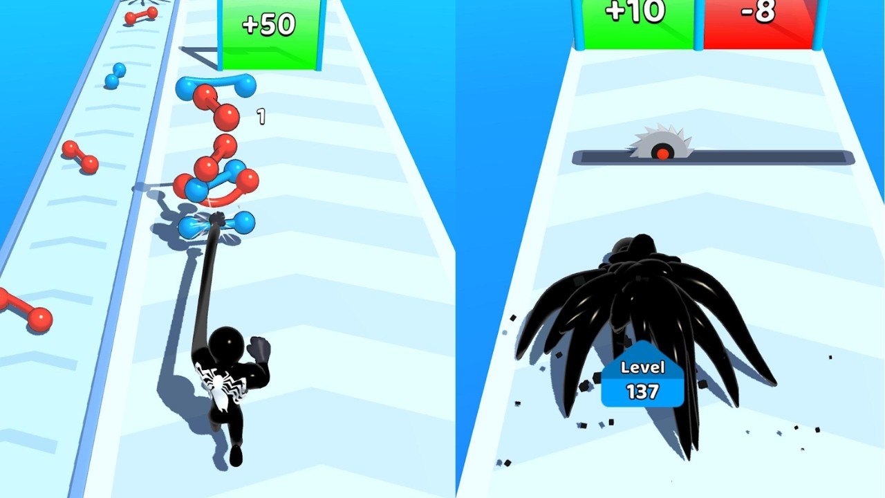 🕷️Venom Run 3D Gameplay Walkthrough Part 1 &ndash; First Levels & Symbiote Power (Android,iOS)