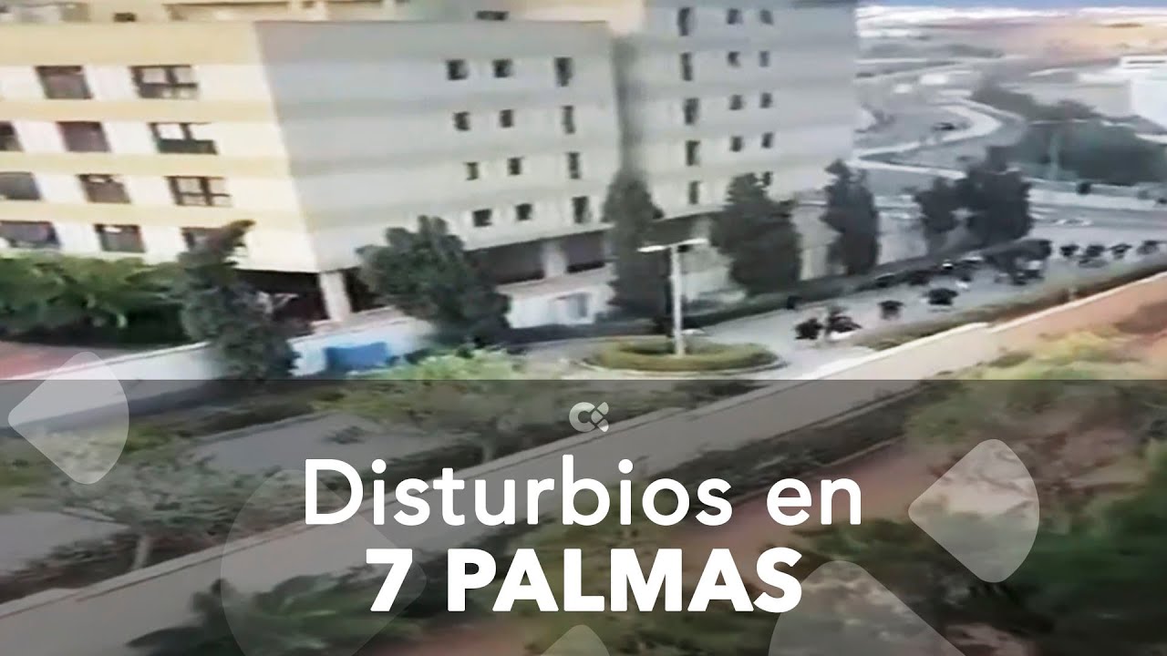 Disturbios en Siete Palmas antes del partido entre Las Palmas Atl&eacute;tico y el Alcal&aacute;