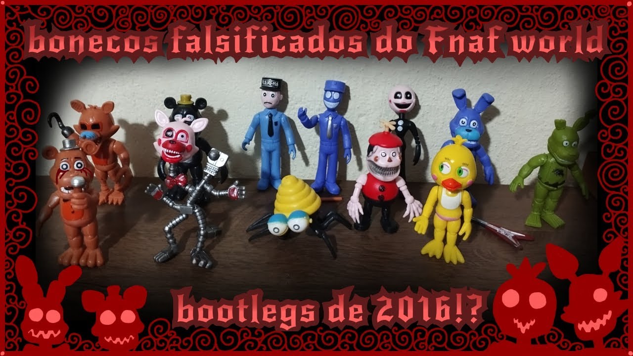 REVIEW BONECOS DO FNAF WORLD -umboxing Rafinha 🐻🍕