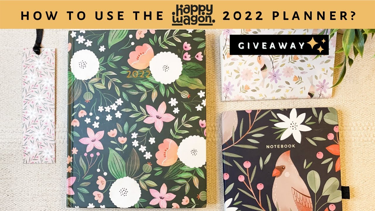 How I'm Planning To Use The Happy Wagon Planner 2022 + Giveaway 🤩 | Sanjana Raj