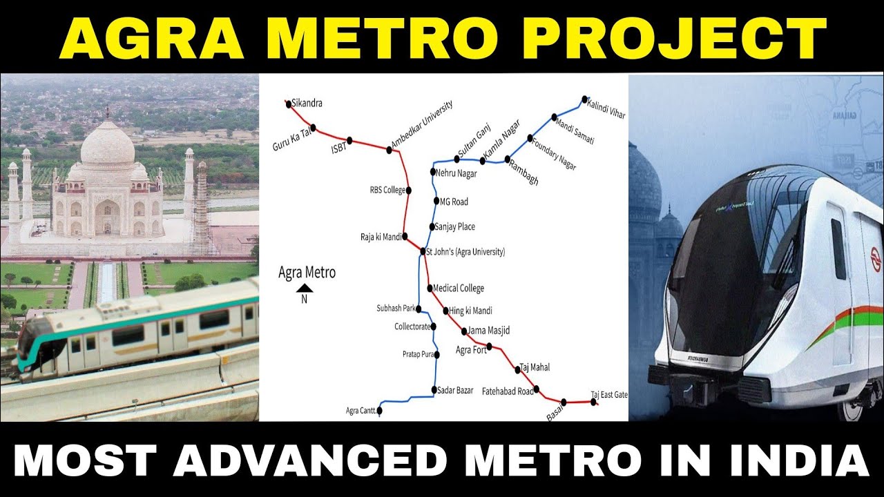 Agra Metro Full Information And Updates | Most Advanced Metro In India