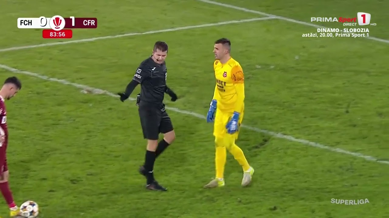 Şi CFR ratează penalty. Meci tensionat la Sibiu