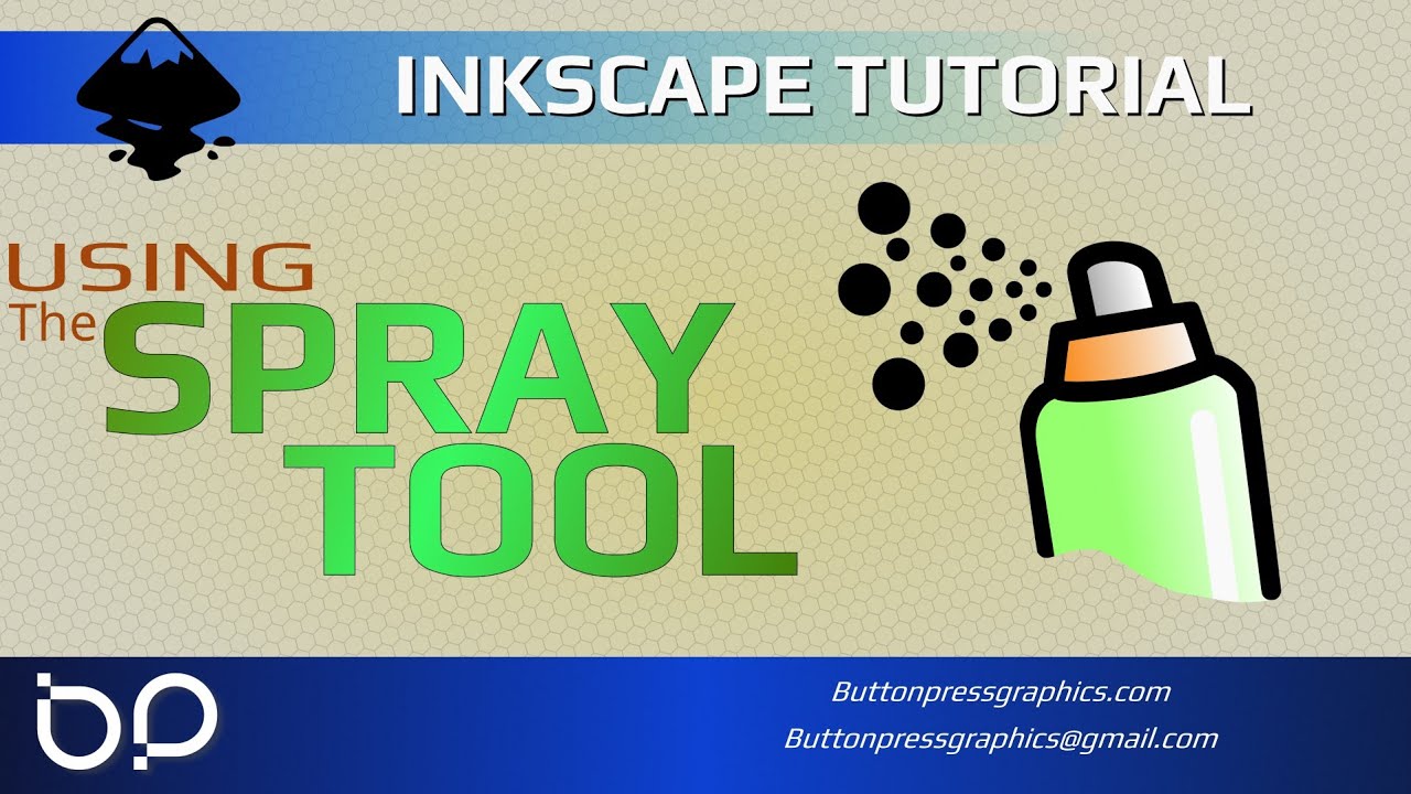 Using The SPRAY TOOL In INKSCAPE