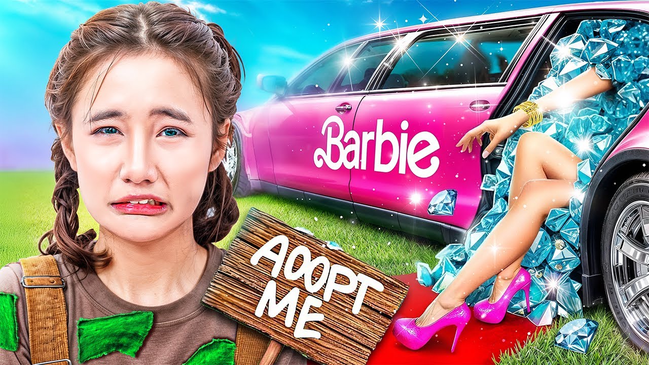 Fui Adotada Pela Família Barbie! Quero Me Tornar Uma Barbie!