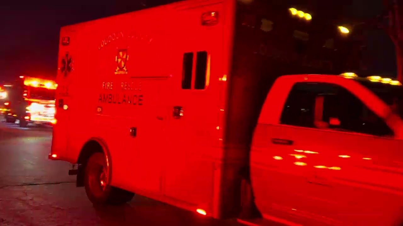 Loudoun county fire medic 619 returning 
