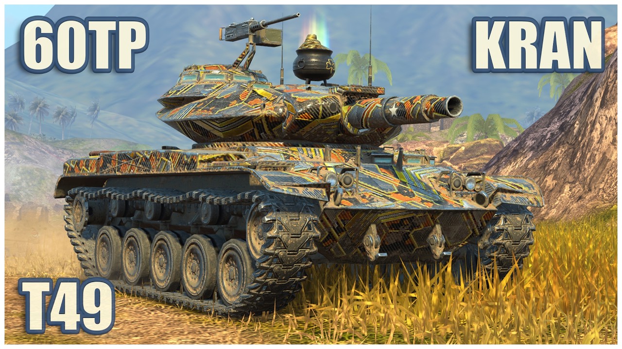 60TP, Kranvagn & T49 • WoT Blitz Gameplay