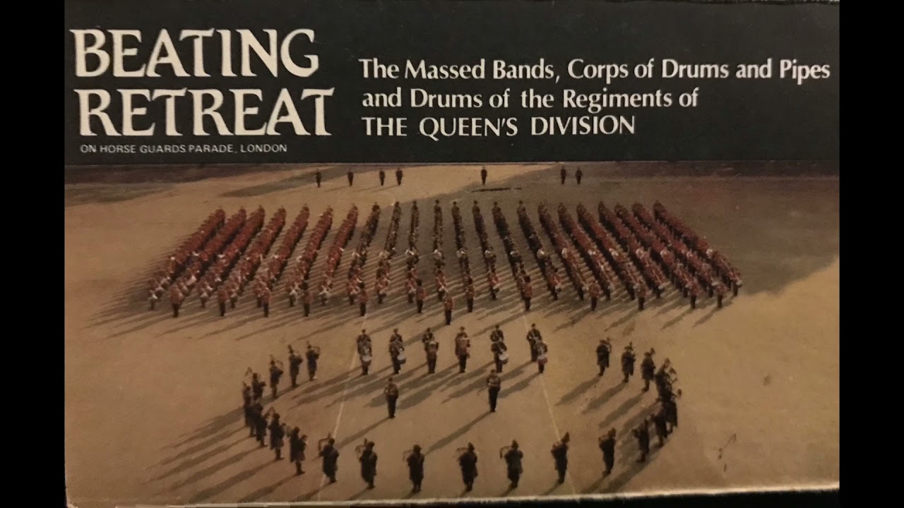 Queen's Division 1985. Massed Bands then Corps of Drums after 6 minutes.