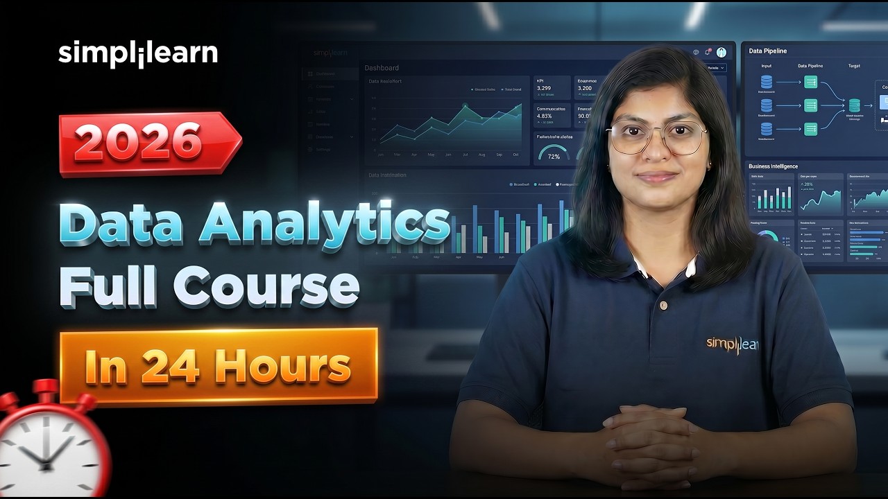 Data Analyst Full Course 2026 | Data Analytics Tutorial For Beginners | Data Analytics | Simplilearn