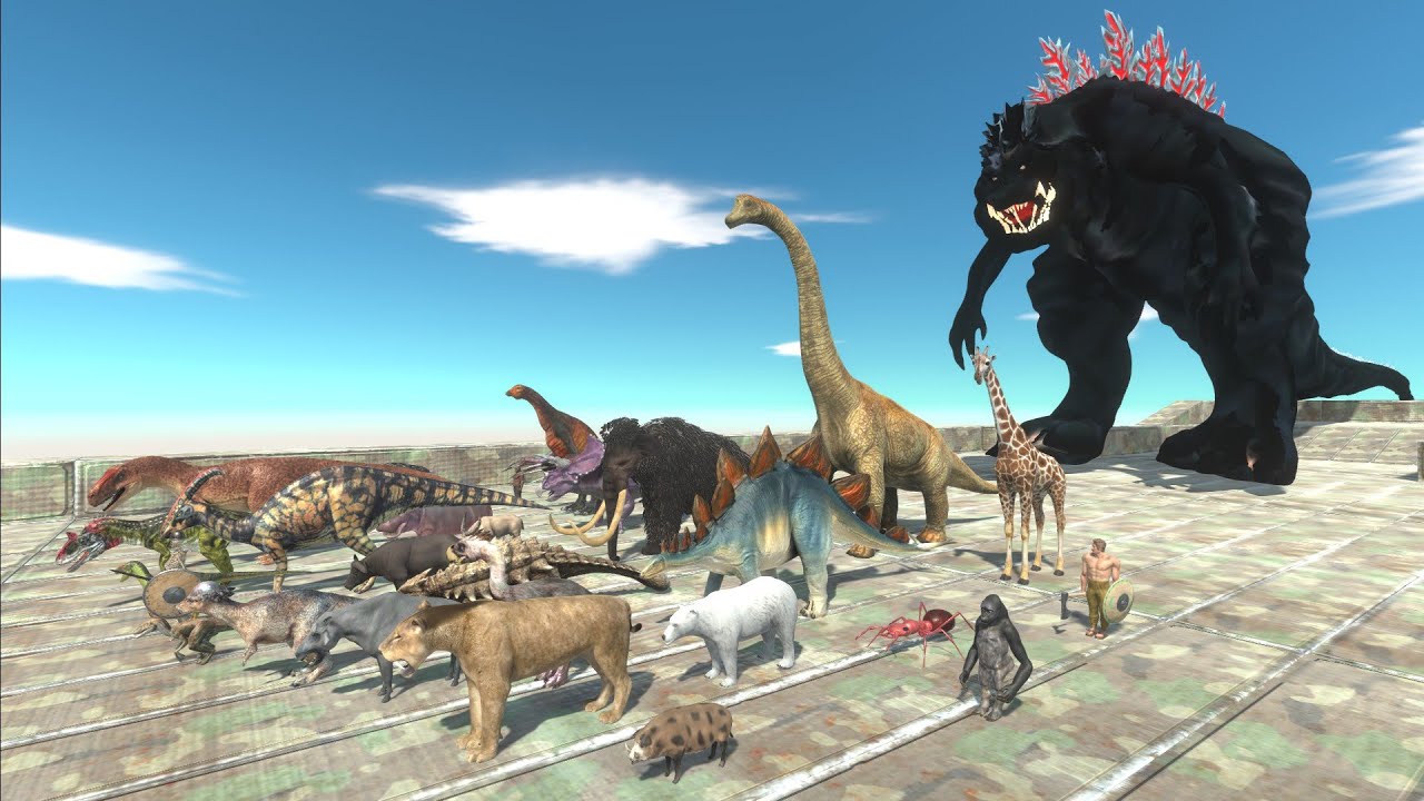 Escape from Godzilla Ultima - Animal Revolt Battle Simulator