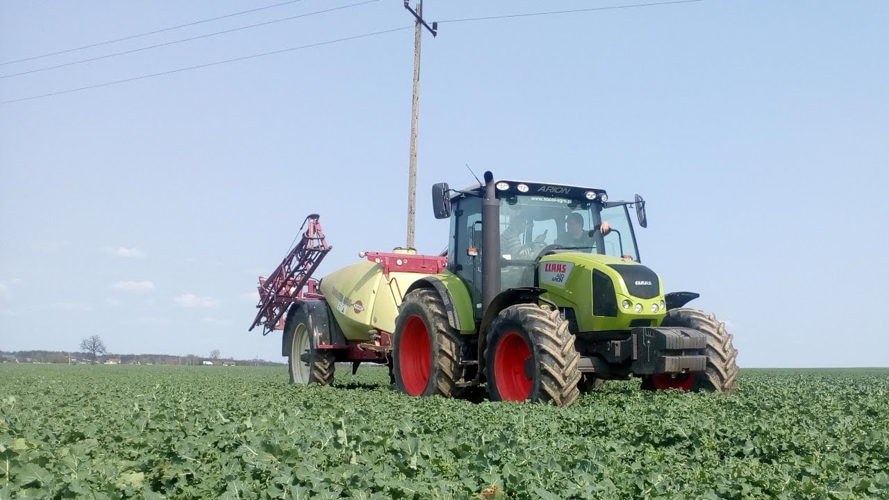 || Multi-Eko || Opryski 2017 Claas Arion 420 & Hardi Navigator 4000 w rzepaku :D