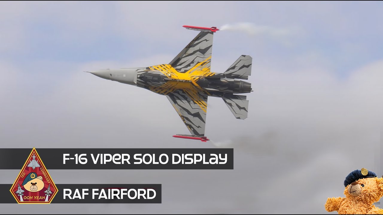 Belgian Air Force F-16 Solo Display | RAF Fairford RIAT 2022 - Team Dream Viper 'Vrieske'
