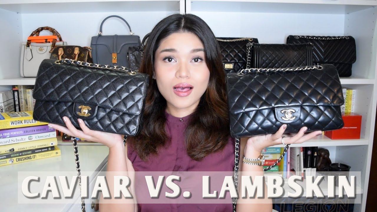 Desire Meets Luxury: Choosing Between Chanel CAVIAR and LAMBSKIN Classic Flap | PROS&CONS, WEAR&TEAR