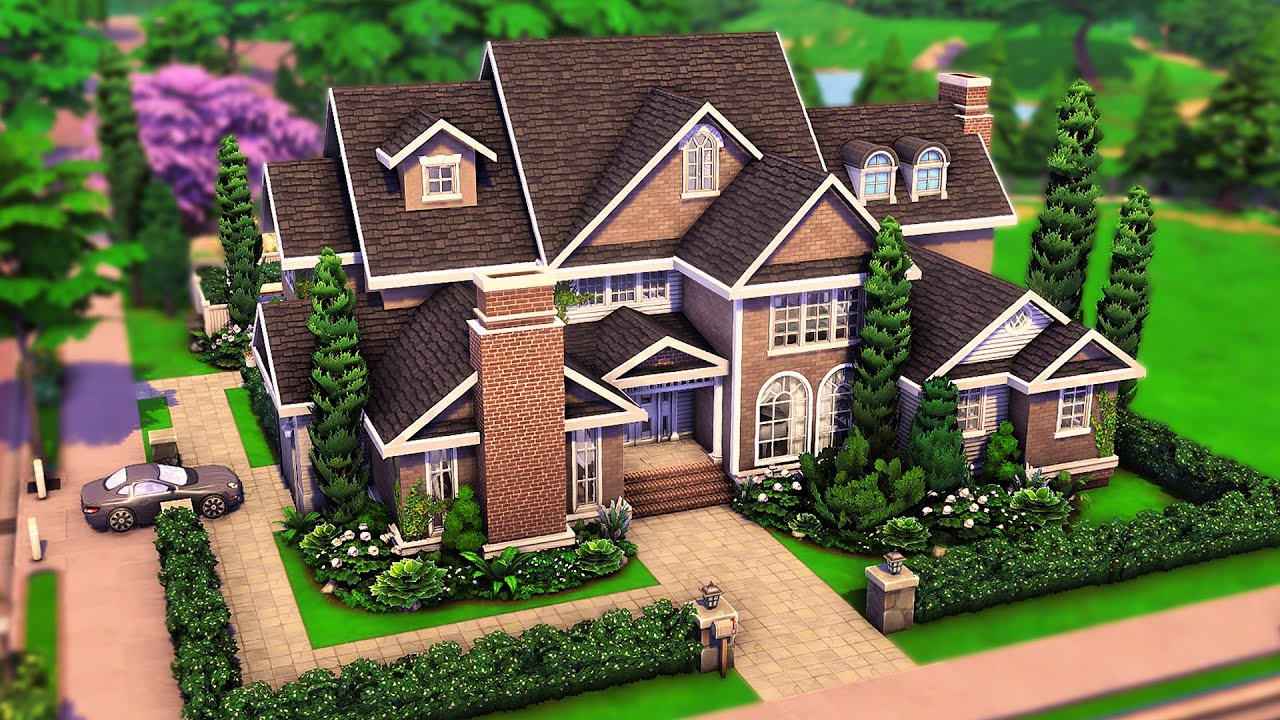 Огромный семейный дом для поколений | The Sims 4 Скоростное строительство