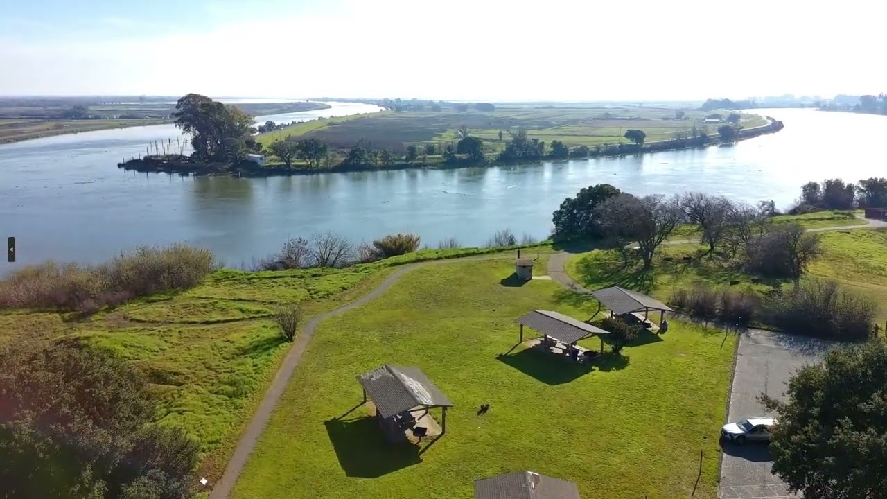 First drone flight at Brannan Island