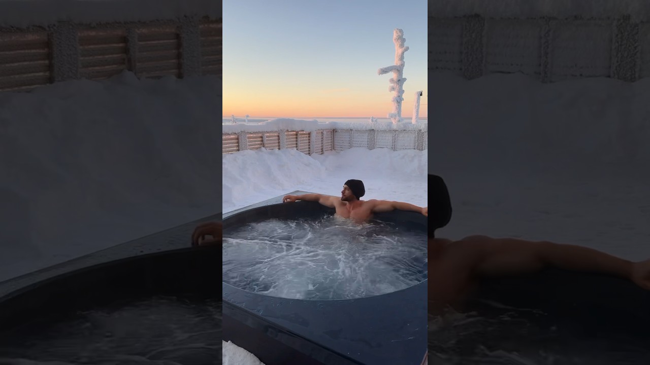 Woke up in paradise. Staying at the incredible Aurora collection resort in Lapland.