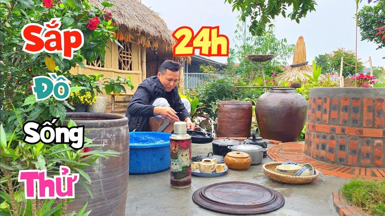 Sắp Đồ Chuẩn Bị Cho Thử Thách 24H Ở Nhà Tranh Vách Đất / Quế Nghịch