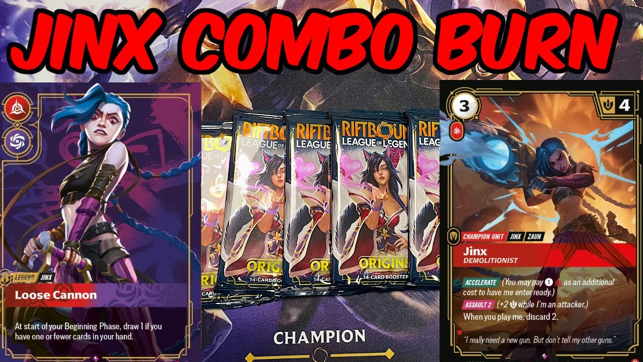 Описание колоды Jinx Loose Cannon Burn Combo