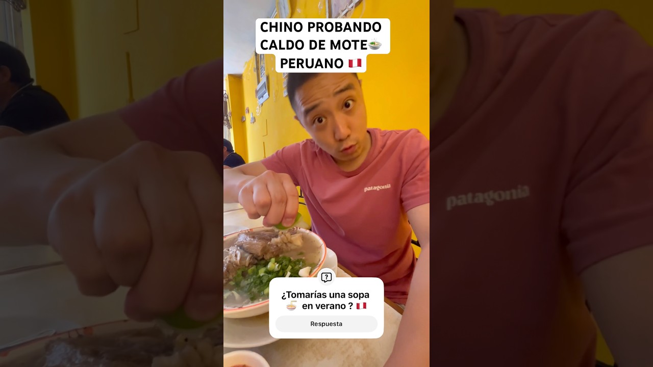 CHINITO PROBANDO CALDO 🍲PERUANO 🇵🇪 