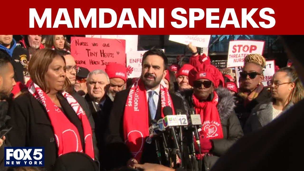 Mamdani speaks at NYC nurses strike: FULL