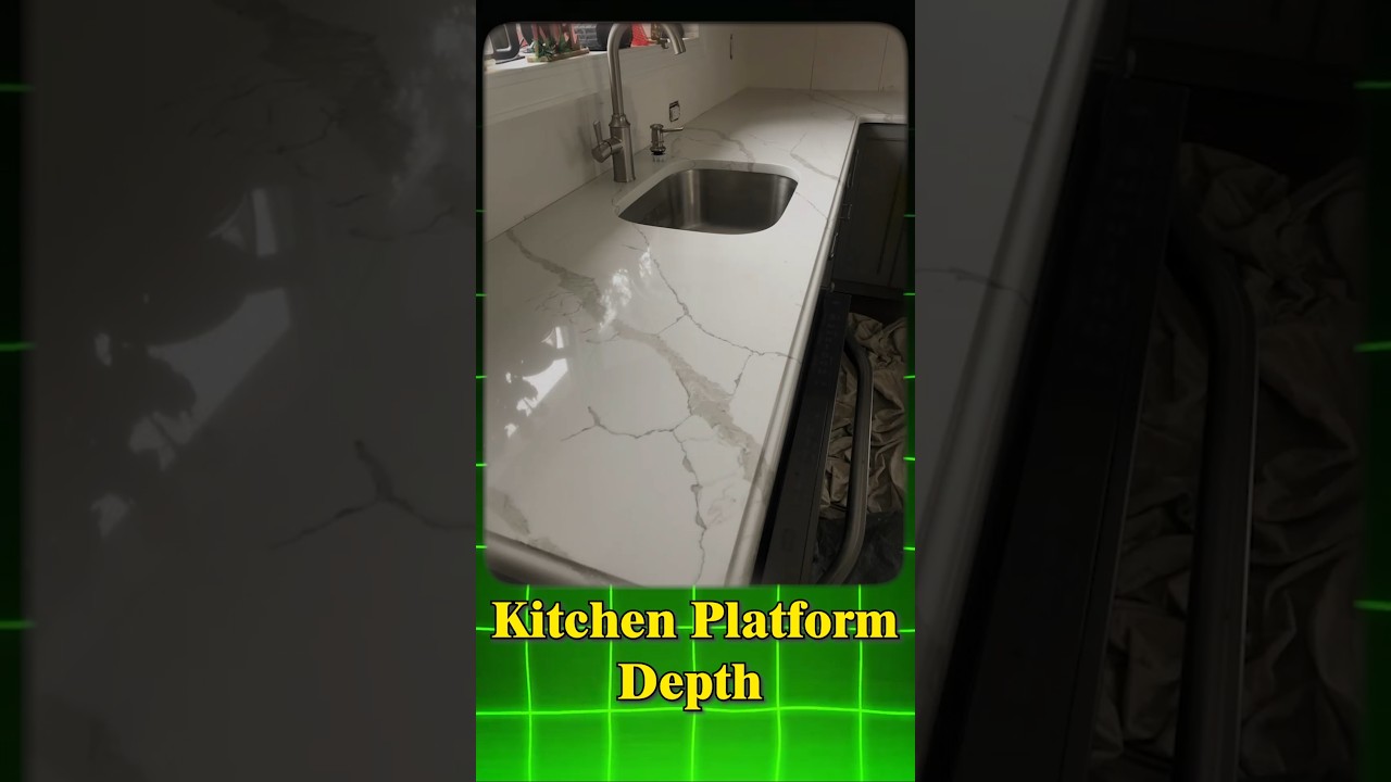 kitchen platform standard dimension, kitchen counter height