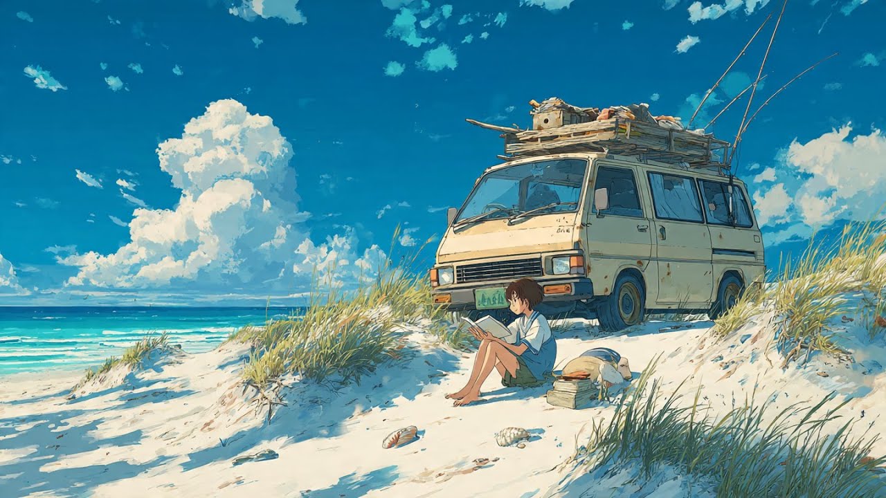 🚐🌌 Midnight Van Trip Lo-fi | Nonstop Chill Beats for Study & Relax