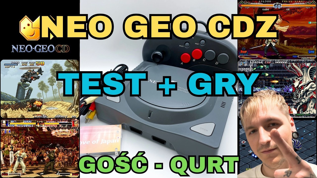Borsuk Retro Gry TV: NEO GEO CDZ -Test Neo Geo CDZ od Qurta + Gry (Gość: Qurt)