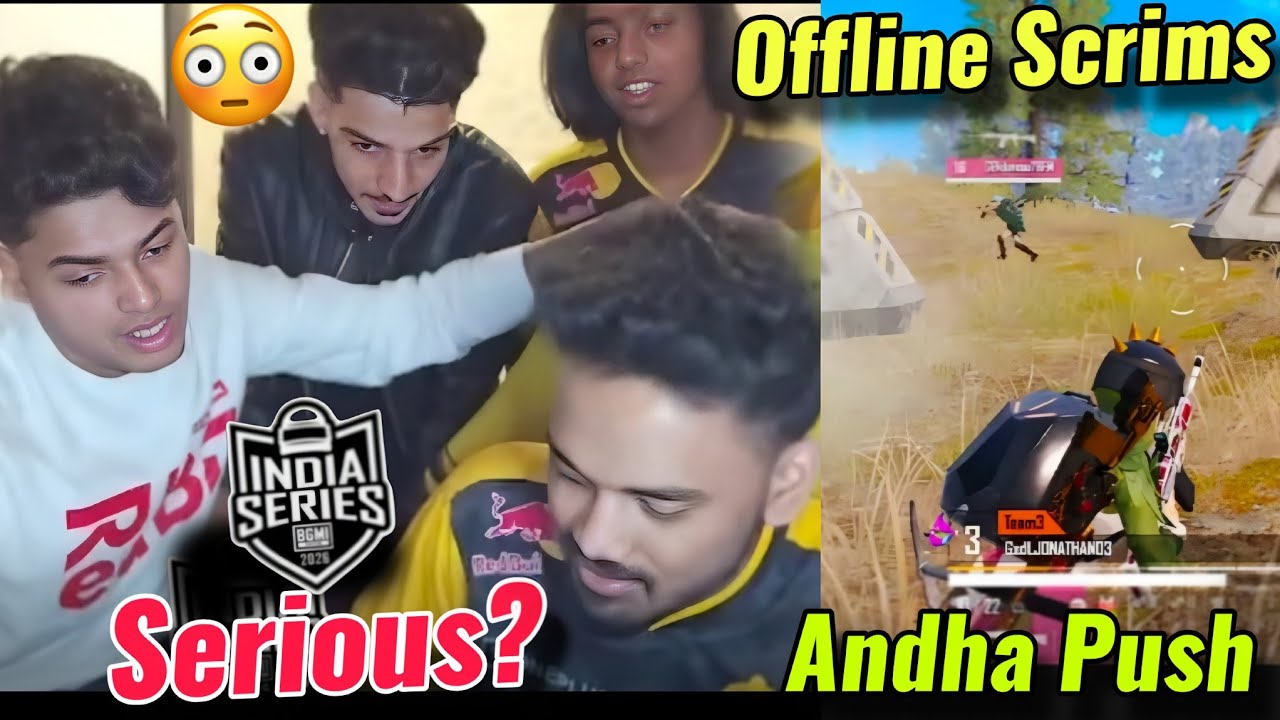 Jonathan Live Reveal Godl Seriousness 🛑| Godl Offline Scrims 🔥|Andha Rush 😧B2B Squad Wipes 😮 