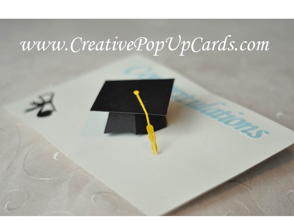 Graduation Pop Up Card: 3D Cap Tutorial
