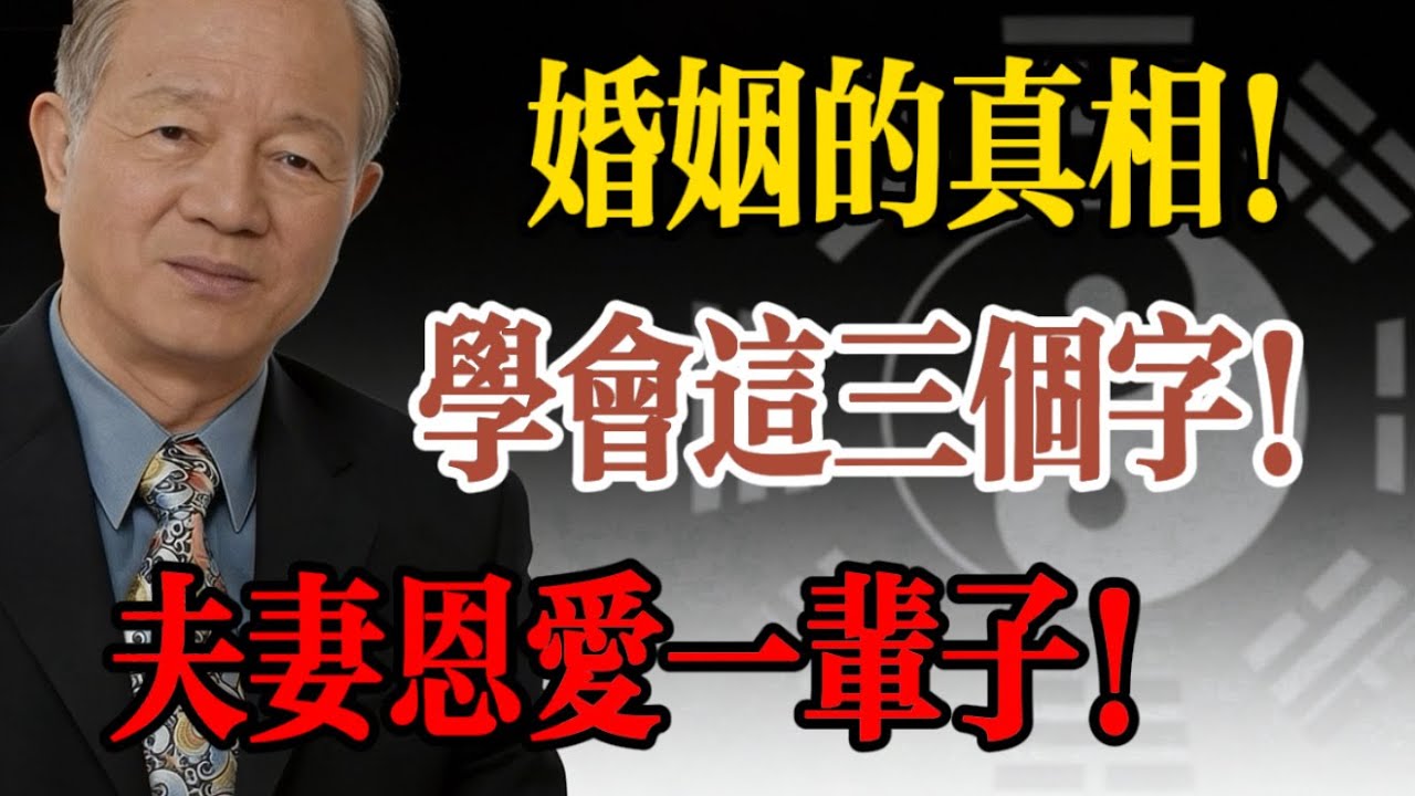 易經泄露婚姻天機：爲什麽現在的夫妻很難白頭偕老？原因就在這！#易經 #曾仕強 #婚姻智慧 #兩性情感 #家庭風水 #乾坤 #陰陽平衡 #國學智慧 #夫妻相處 #情感挽回