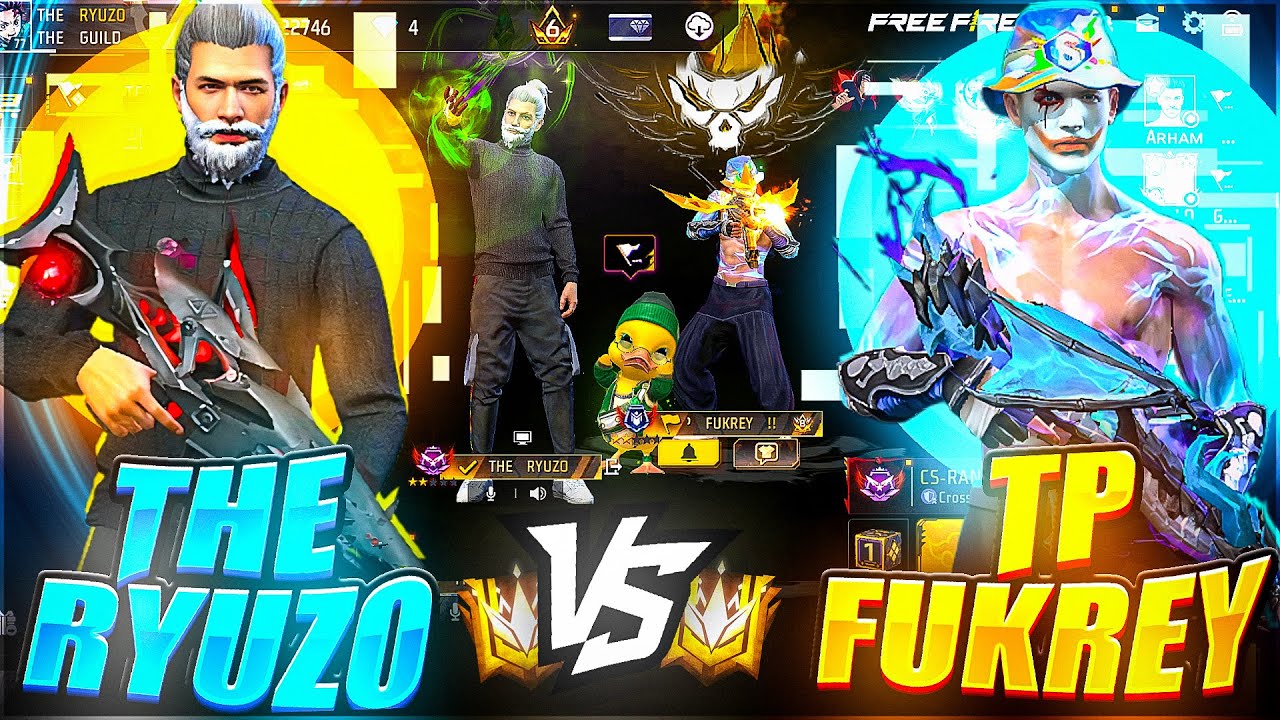 THE RYUZO VS TP FUKREY 😱 || WAIT FOR END 😈 ||#freefire #freefiremax