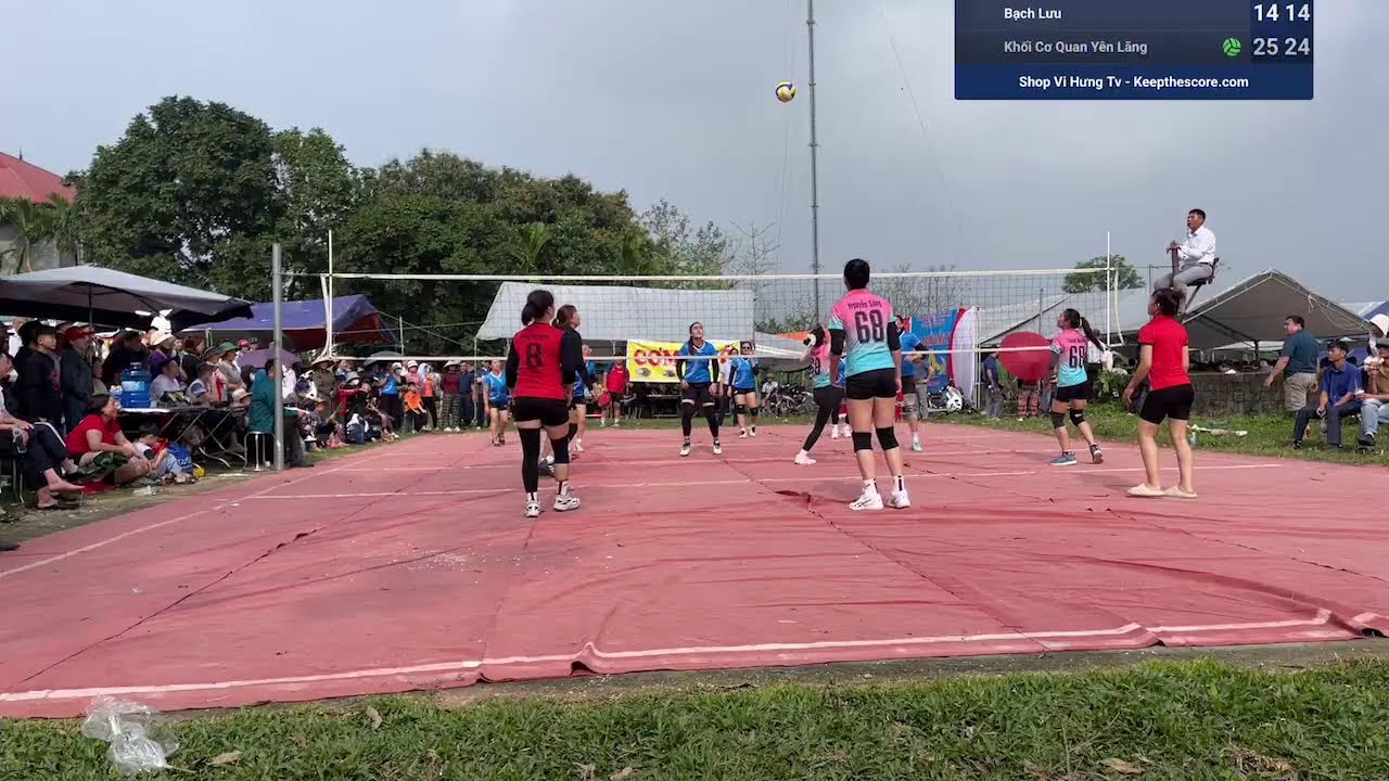 Khối Cơ Quan Yên Lãng Vợ Cường Cá⚔️Xã Bạch Lưu+Vợ Hiệp gà+Linh trâu: giải bóng chuyền Xóm mới