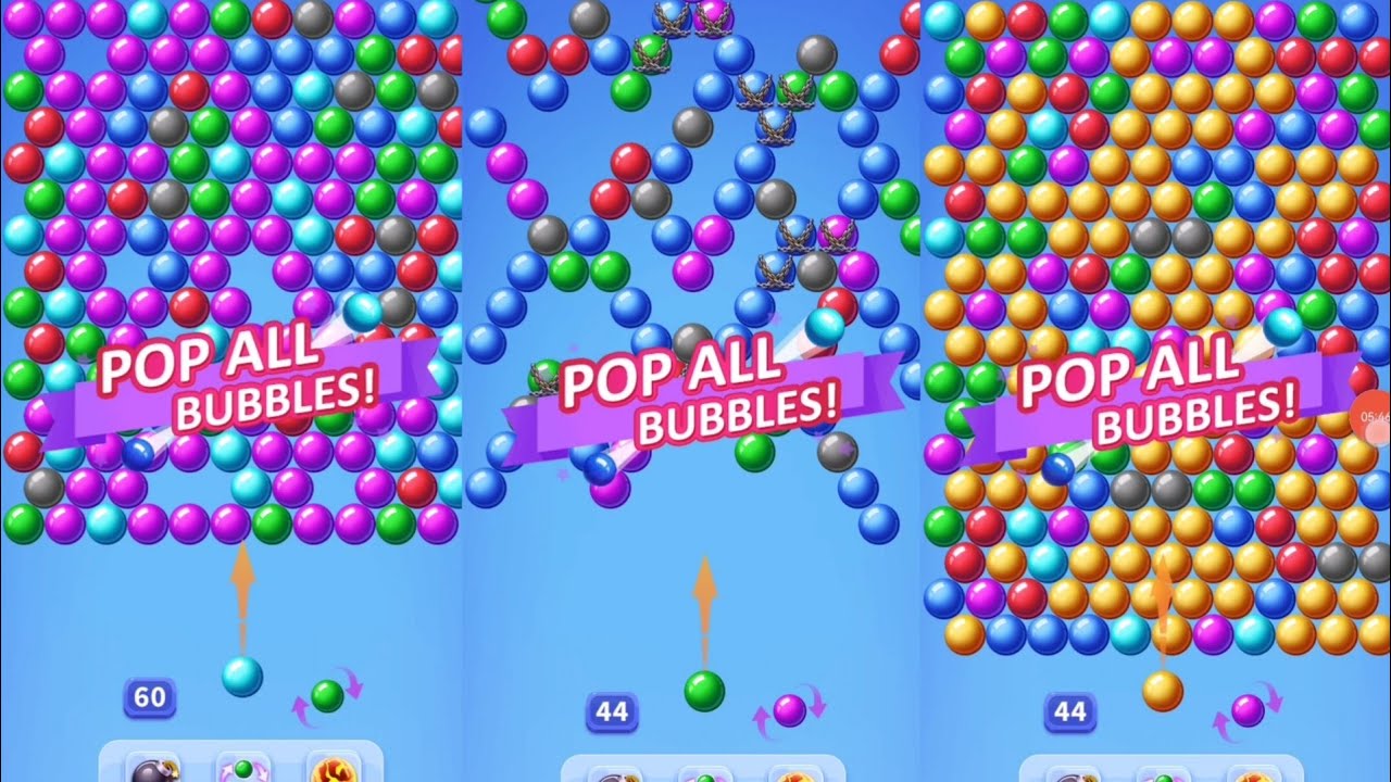 Shoot Bubble Pop Bubbles | Bubble Shooter Levels 51–55 Gameplay Walkthrough | Android & iOS 2025