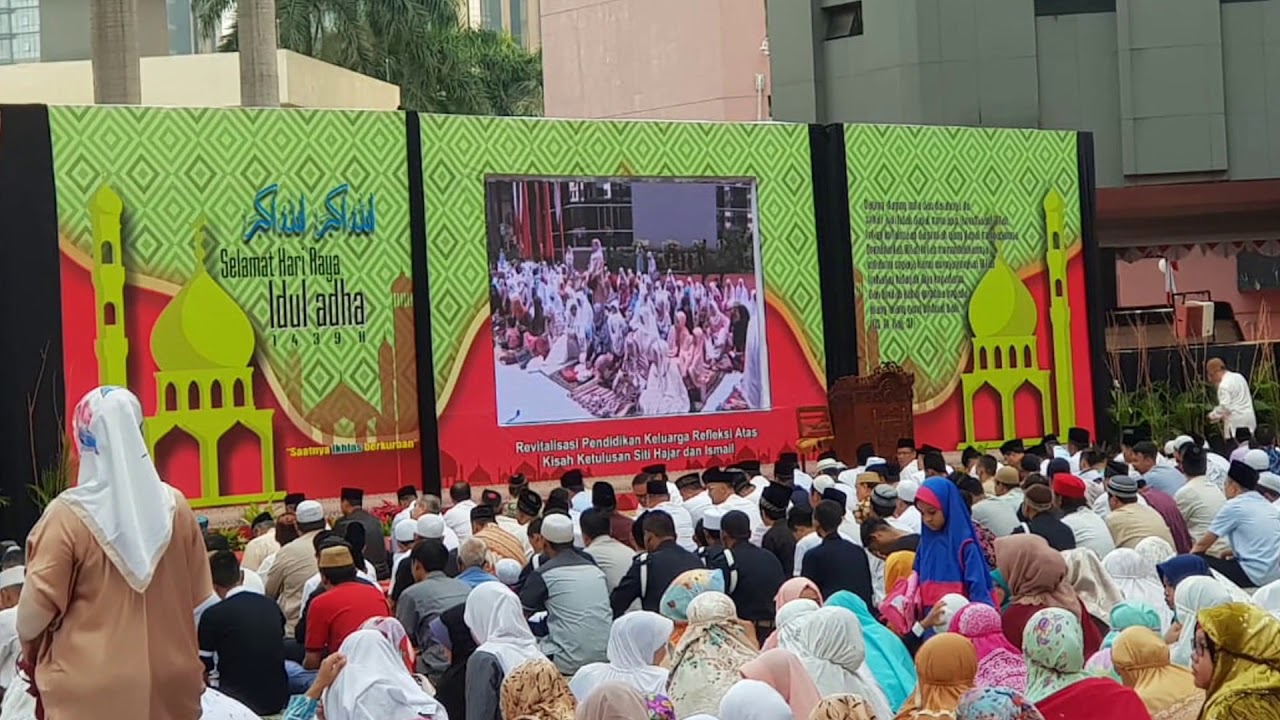 Sewa Videotron Murah | Sholat Ied @ KEMENKUMHAM Jakarta 22 Agustus 2018 | Videotron Bagus