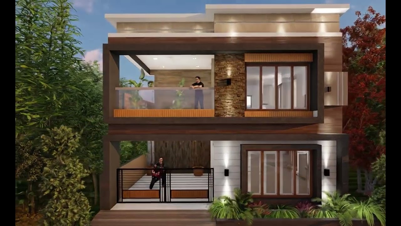 Modern 30*40 House Elevation Design | 1200 Sqft Duplex#houseelevations #construction #housedesign 