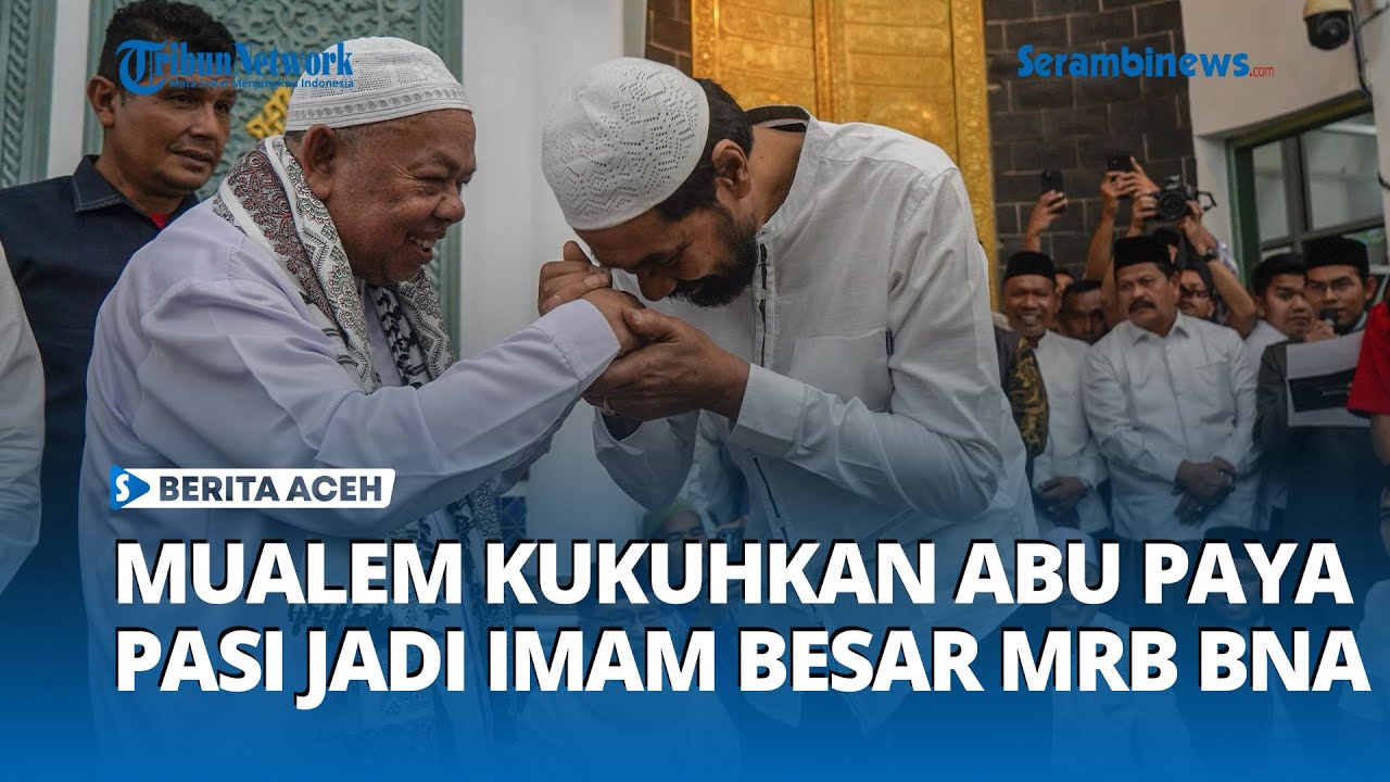 Mualem Kukuhkan Abu Paya Pasi sebagai Imam Besar Masjid Raya Baiturrahman Banda Aceh