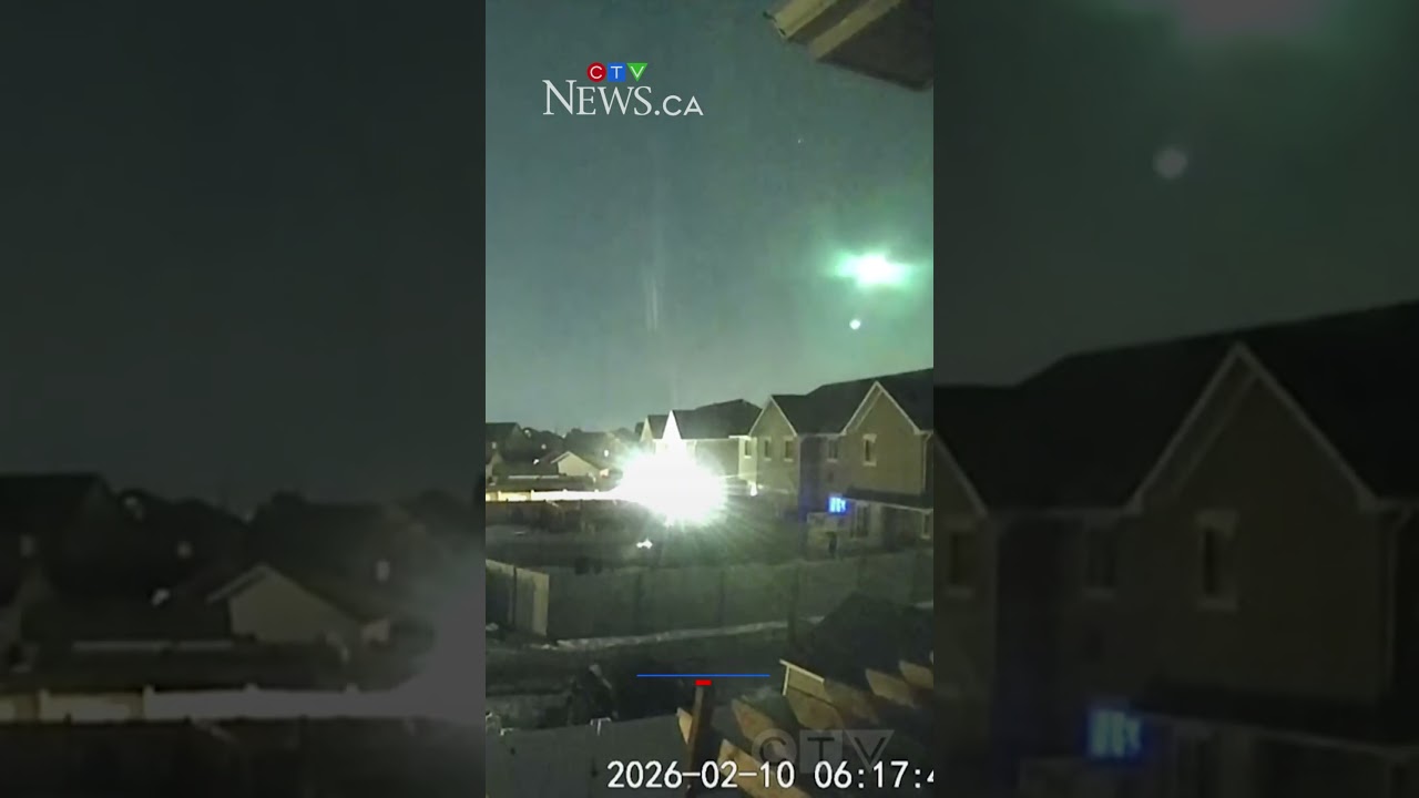 Fireball in the skies over Edmonton