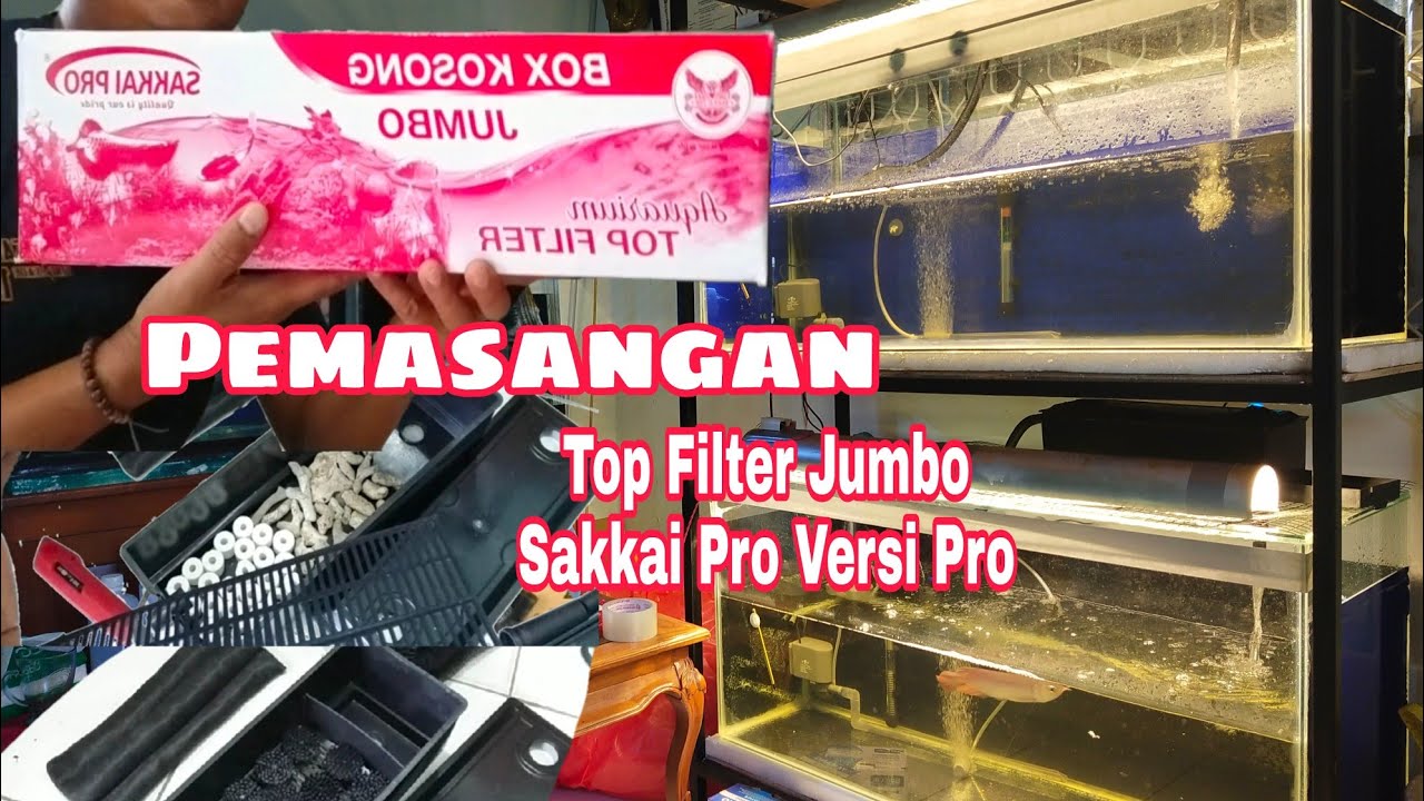 Pemasangan Top Filter Jumbo Sakkai Pro Versi Pro