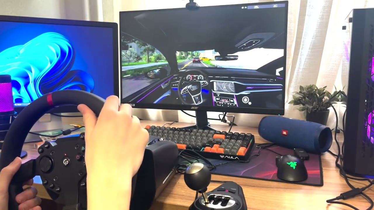AUDI STAGE 2 with a Steering Wheel | BeamNG.drive
