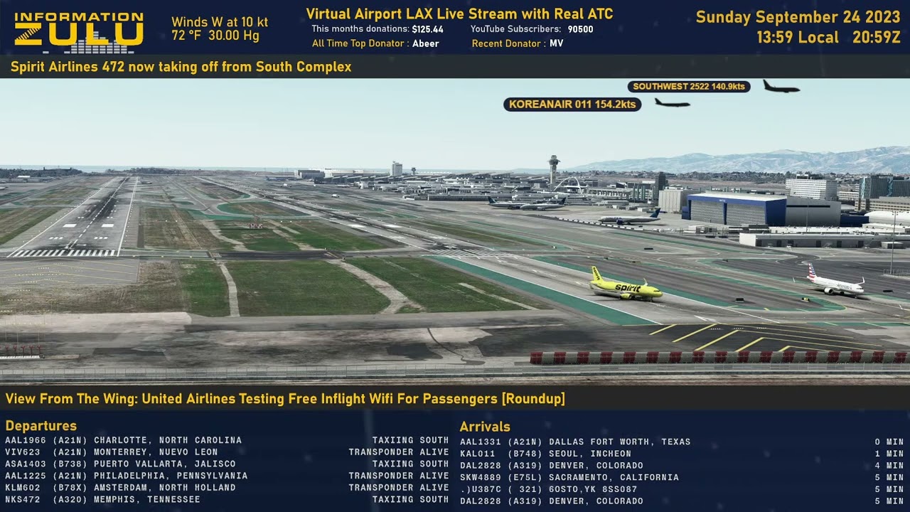 HIGHLIGHT: Spirit A320 back taxis and turns around on the runway (25R) to take off