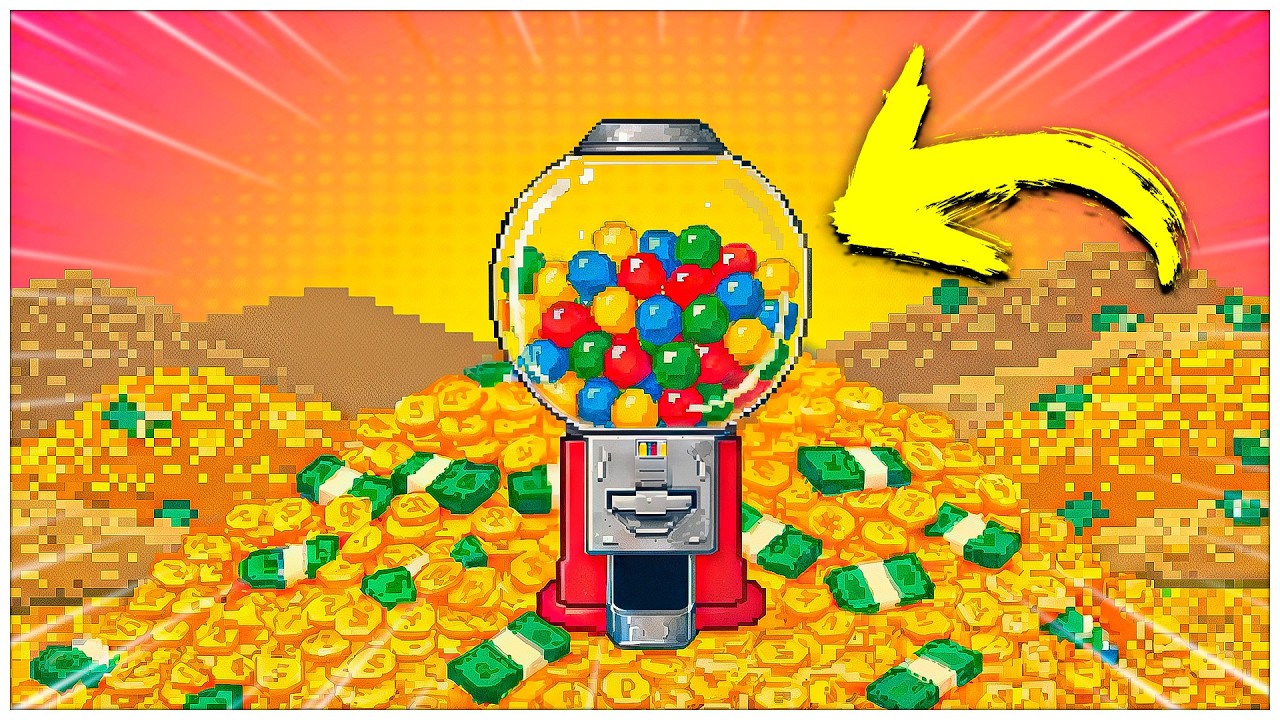 GANHEI MILHÕES COM ESSA MÁQUINA DE CHICLETE | Idle Gumball Machine