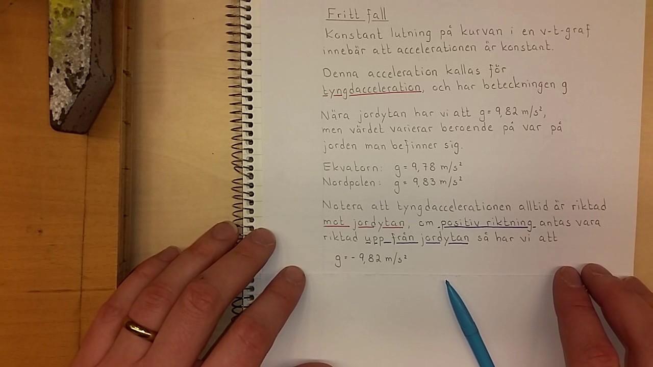 Fysik 1 Fritt fall