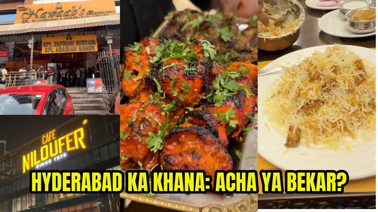 Hyderabad's TOP & FAMOUS BIRYANI aur WORLD FAMOUS CHAI & BUNMASKA🤤 #niloufercafe #hyderabadibiryani