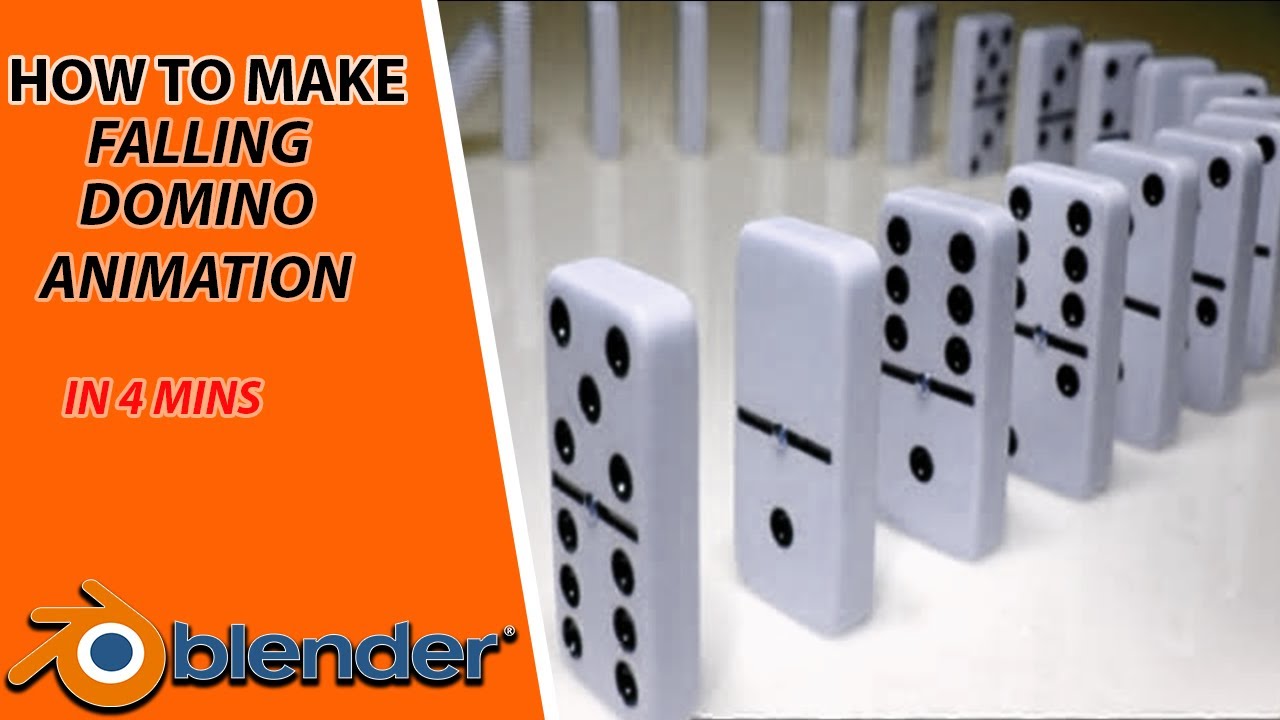 Blender Domino Animation    How to Tutorial