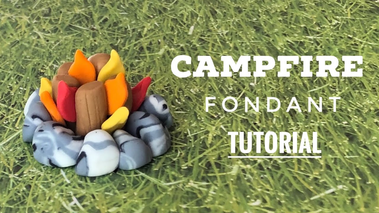 How to make a fondant CAMPFIRE