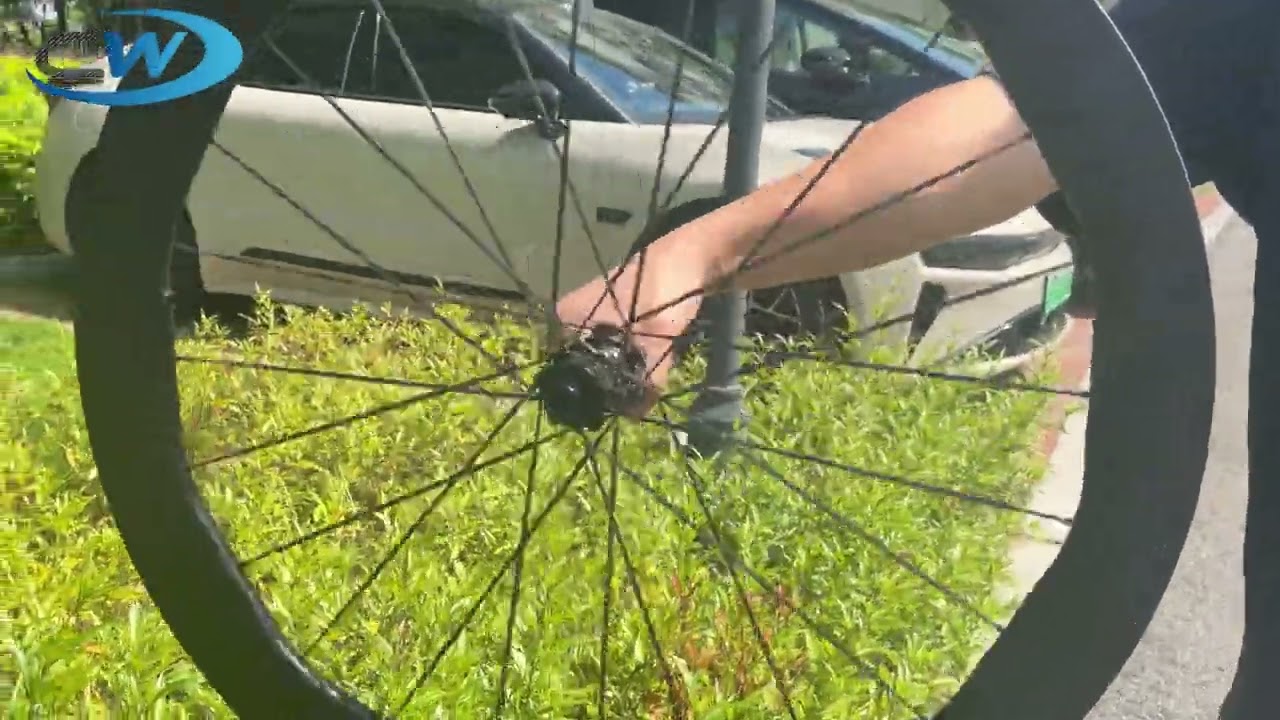 Carbon World's Carbon Fiber Wheelset, Carbon Spokes on Display