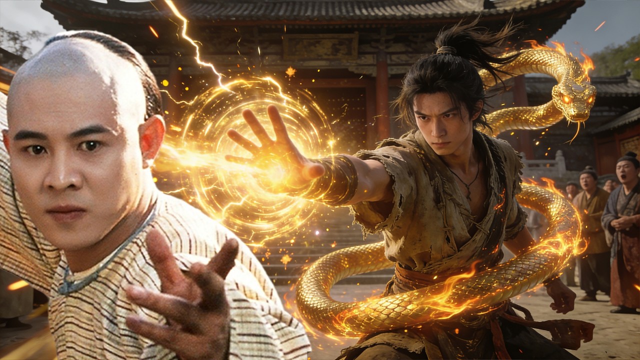 小夥誤喝千年巨蟒血，瞬間功力大增，逆襲為天下第一高手！#武侠  #drama #movie  #kungfumaster