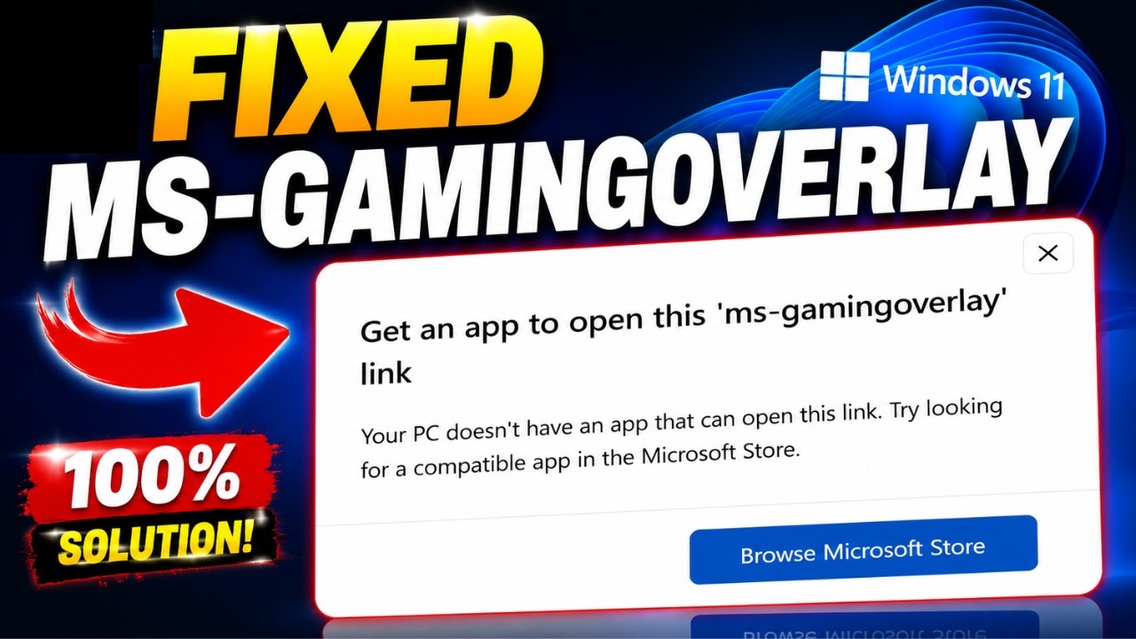 Как исправить ошибку игрового оверлея MS в Windows 11 (Устранение всплывающего окна за 1 минуту)