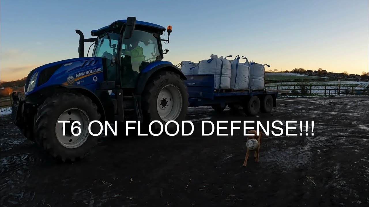 FLOOD DEFENCE! Sandbag shifting, flood prepping and skiing!