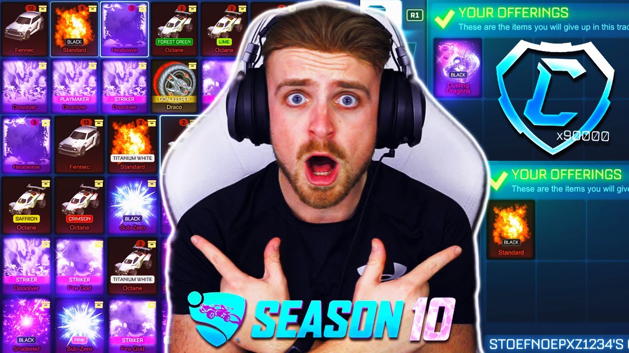 *JACKPOT BLIND TRADING* 100,000s of Credits are on the Line in this INSANE Rocket League Game!