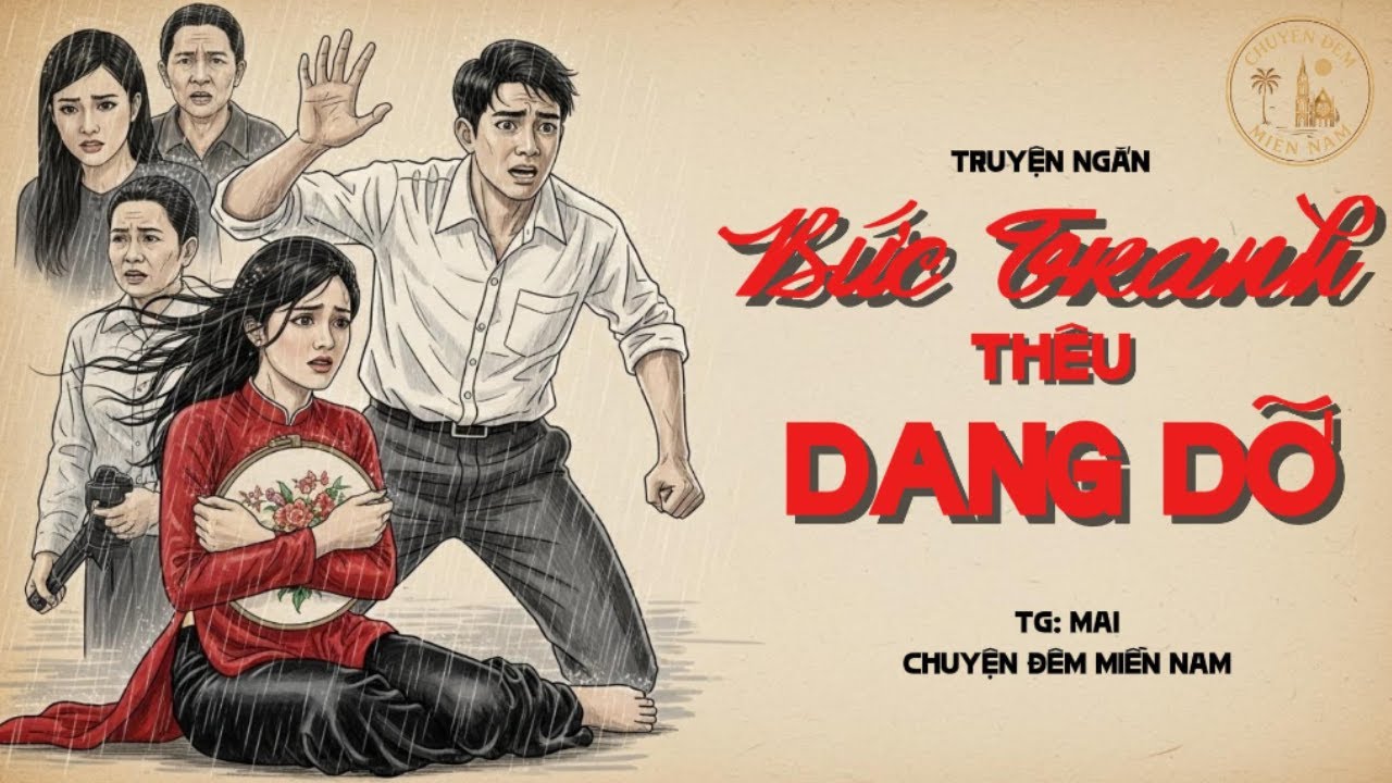 Truyện làng quê Miền Nam xưa: BỨC TRANH THÊU DANG DỠ (Tg: MAI) | Nghe chuyện xưa ngủ ngon.